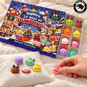 Personalized 24 Days Of Dumpling Christmas 2026 Advent Calendar Squishy Toys Gift Box 7