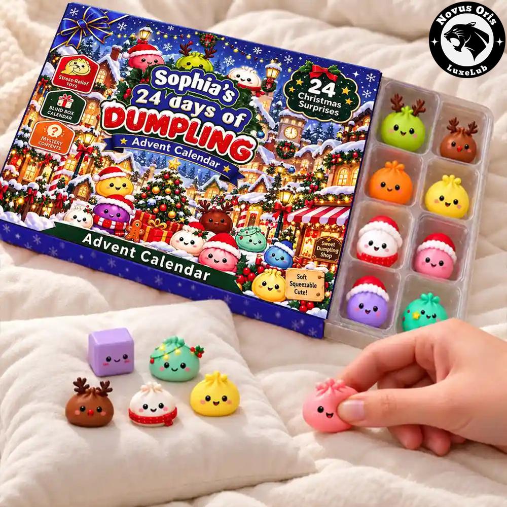 Personalized 24 Days Of Dumpling Christmas 2026 Advent Calendar Squishy Toys Gift Box Personalized 24 Days Of Dumpling Christmas 2026 Advent Calendar Squishy Toys Gift Box