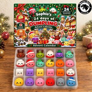 Personalized 24 Days Of Dumpling Christmas 2026 Advent Calendar Squishy Toys Gift Box 8