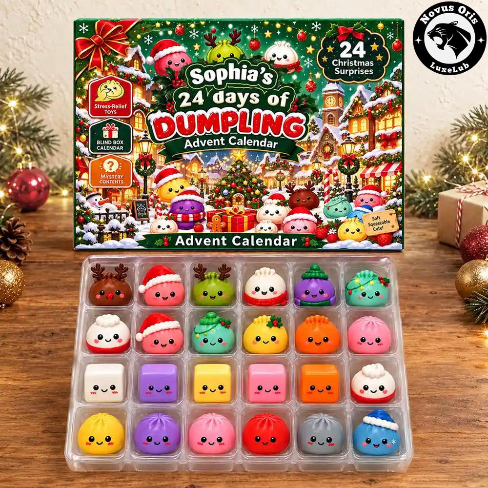 Personalized 24 Days Of Dumpling Christmas 2026 Advent Calendar Squishy Toys Gift Box Personalized 24 Days Of Dumpling Christmas 2026 Advent Calendar Squishy Toys Gift Box