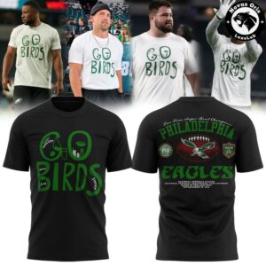 Philadelphia Eagles Go Birds 2026 White T Shirt 2