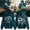 Drake Maye 10 New England Patriots Signature 2026 Light Blue Hoodie
