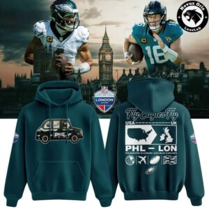 Philadelphia Eagles NFL London Games Tottenham 2026 Hoodie 3