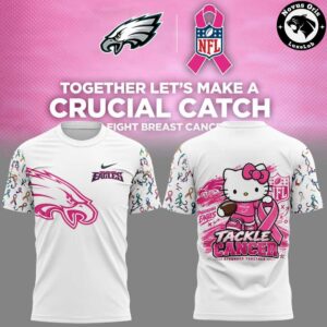 Philadelphia Eagles x Hello Kitty Crucial Catch 2026 T-Shirt
