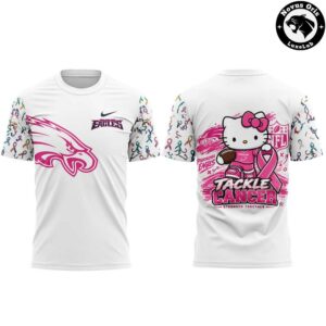 Philadelphia Eagles x Hello Kitty Crucial Catch 2026 T Shirt 2