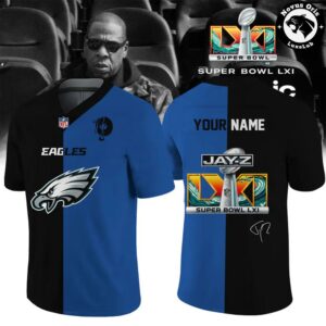 Philadelphia Eagles x Jay Z Super Bowl LXI Custom Football Jersey 5