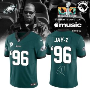 Philadelphia Eagles x Jay Z Super Bowl LXI Custom Football Jersey 8