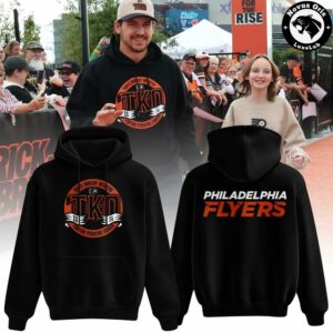 Philadelphia Flyers TK-O Cancer 2026 Black Pullover Hoodie