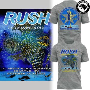 RUSH Fifty Something Tour 2026 Graphic Concert Shirt