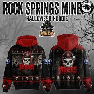 Rock Springs Miners Halloween 2026 Red Fleece Hoodie