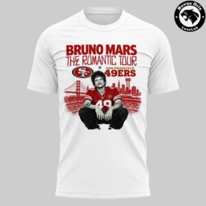 San Francisco 49ers x Bruno Mars The Romantic Tour 2026 T Shirt 2