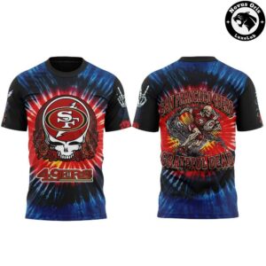 San Francisco 49ers x Grateful Dead Skeletons 2026 T Shirt 2