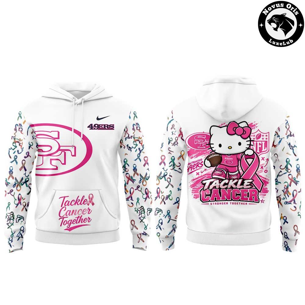 San Francisco 49ers x Hello Kitty Crucial Catch 2026 Hoodie San Francisco 49ers x Hello Kitty Crucial Catch 2026 Hoodie