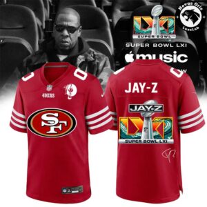 San Francisco 49ers x Jay Z Super Bowl LXI Custom Football Jersey 2