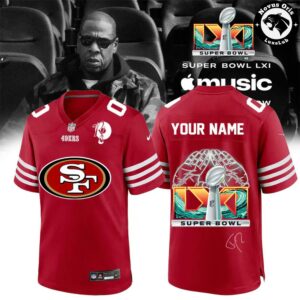 San Francisco 49ers x Jay Z Super Bowl LXI Custom Football Jersey 3