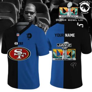 San Francisco 49ers x Jay Z Super Bowl LXI Custom Football Jersey 5