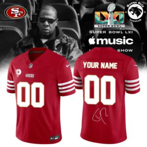San Francisco 49ers x Jay Z Super Bowl LXI Custom Football Jersey 7