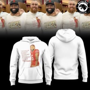 San Francisco 49ers x Mike Evans 2026 White Hoodie 2