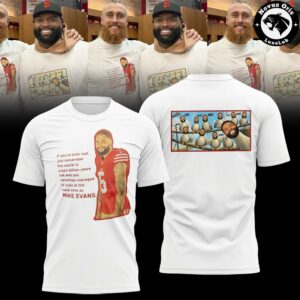 San Francisco 49ers x Mike Evans 2026 White T-Shirt