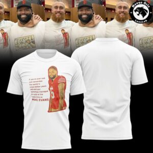 San Francisco 49ers x Mike Evans 2026 White T Shirt 3