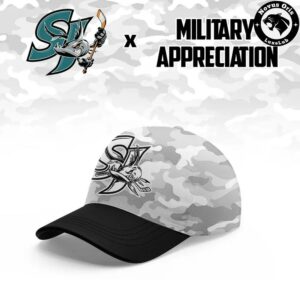 San Jose Barracuda Military Appreciation Night 2026 Custom Hockey Jersey 3