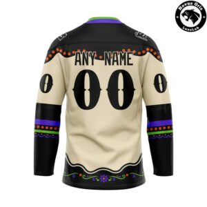 Savannah Ghost Pirates Day of the Dead 2026 Custom Hockey Jersey 3