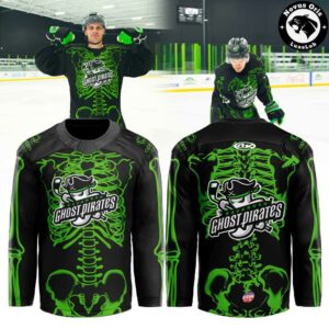 Savannah Ghost Pirates Skeleton Halloween Night 2026 Custom Hockey Jersey 2