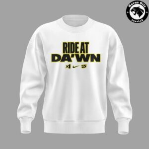 South Carolina Gamecocks Ride At Dawn 2026 White Graphic Sweatshirt 3