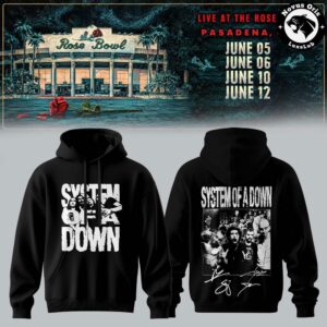 System Of A Down Rose Bowl Stadium 2027 Hoodie 3
