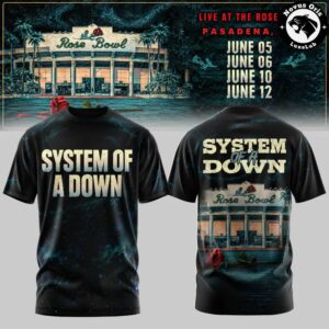 System Of A Down Rose Bowl Stadium 2027 T Shirt 2