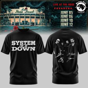 System Of A Down Rose Bowl Stadium 2027 T Shirt 3
