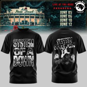 System Of A Down Rose Bowl Stadium 2027 T Shirt 4