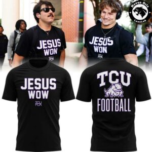 TCU Horned Frogs Jesus Won 2026 Black T-Shirt