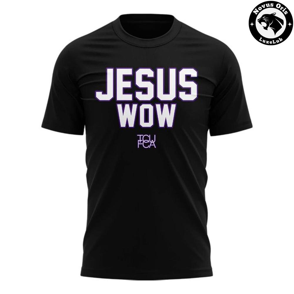 TCU Horned Frogs Jesus Won 2026 Black T-Shirt TCU Horned Frogs Jesus Won 2026 Black T-Shirt