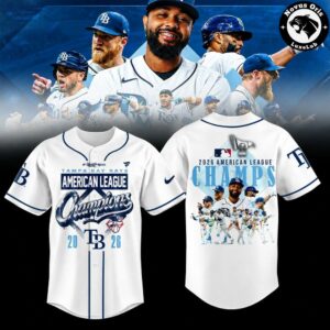 Tampa Bay Rays American League Champs 2026 Baseball Jersey 10