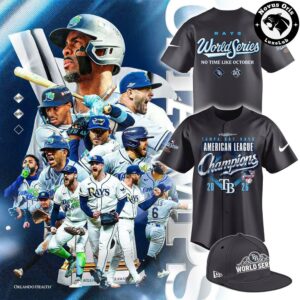 Tampa Bay Rays American League Champs 2026 Baseball Jersey 9