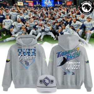 Tampa Bay Rays Take October 2026 Postseason Heather Gray Hoodie