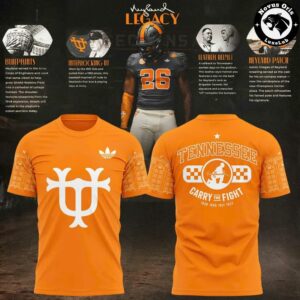 Tennessee Volunteers Neyland Legacy 2026 Graphic T Shirt 3