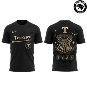 Tennessee Volunteers x Harry Potter Night 2026 Black Graphic T Shirt 2