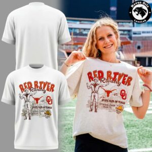 Texas Longhorns Red River Rivalry 2026 Custom Graphic T Shirt 3
