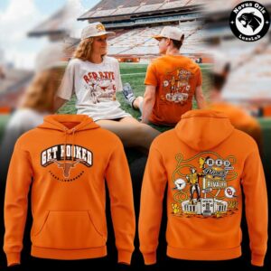 Texas Longhorns Red River Rivalry 2026 Custom Pullover Hoodie 1