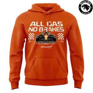 Texas Longhorns x McLaren Racing Hook Em Horns 2026 Orange Hoodie 2