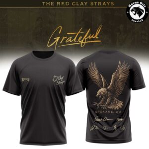 The Red Clay Strays Grateful 2026 Signed T Shirt 13