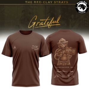 The Red Clay Strays Grateful 2026 Signed T Shirt 3