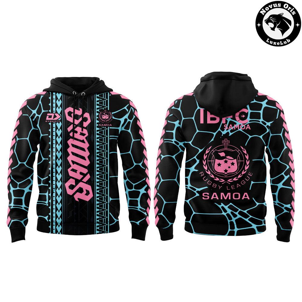 Toa Samoa Rugby Captain's Run 2026 Turtle Shell Pattern Hoodie Toa Samoa Rugby Captain's Run 2026 Turtle Shell Pattern Hoodie