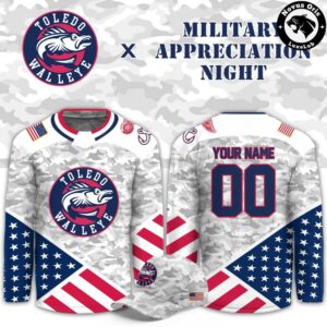 Toledo Walleye Military Appreciation 2026 Custom Hockey Jersey