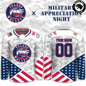 Toledo Walleye Military Appreciation 2026 Custom Hockey Jersey 2