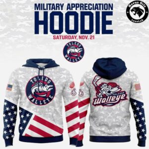 Toledo Walleye Military Appreciation 2026 Limited Edition Hoodie