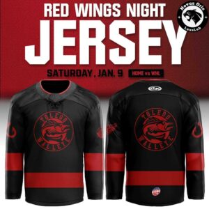 Toledo Walleye Red Wings Night 2026 Hockey Jersey