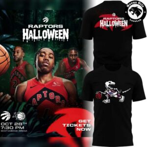 Toronto Raptors Halloween Night 2026 Black T-Shirt